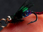 Double-Hook Sequin Fly Lure Rig, Gold & Silver – product photo