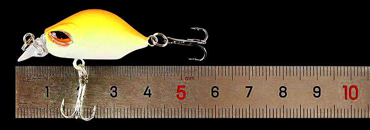 Micro Slow-Sinking Minnow Lure with Treble Hooks – product photo