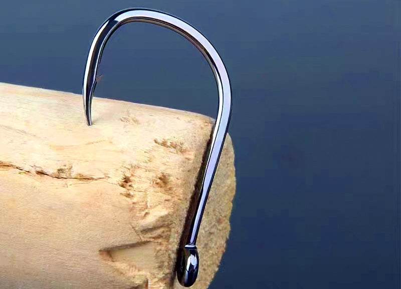 Iseni Barbed Ringed Saltwater Hooks, Bulk Pack, Sizes 1–22 – product photo