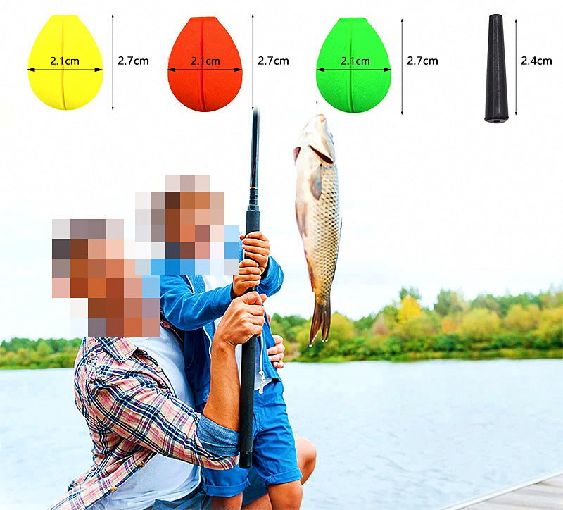 PVC Lantern Float for Surf Casting, Red / Yellow / Green – product photo