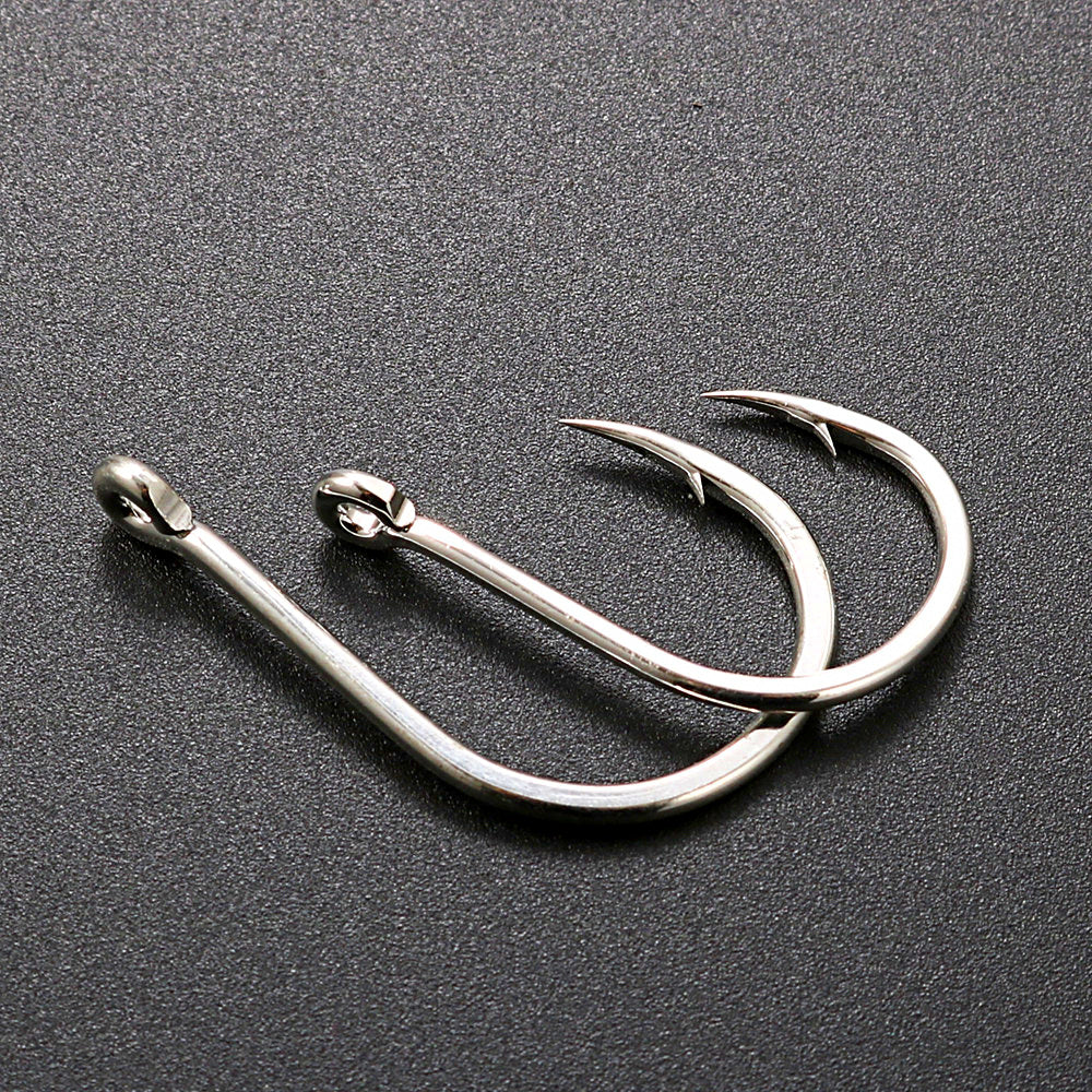 Single Hooks for Metal Jigs, Barbed, Sizes 1/0–7/0 – product photo
