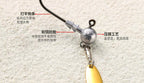 Willow Blade Spinner Jig Head Hooks, 3.5–7 g (0.12–0.25 oz) – product photo