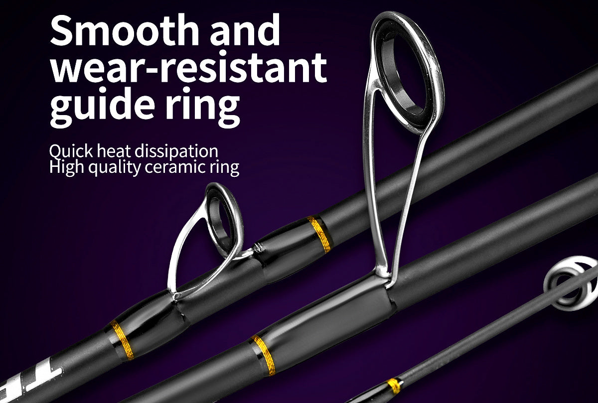 Slow Pitch Jigging Rod, Solid Carbon, 1-Piece, 1.8-1.98 m – product photo