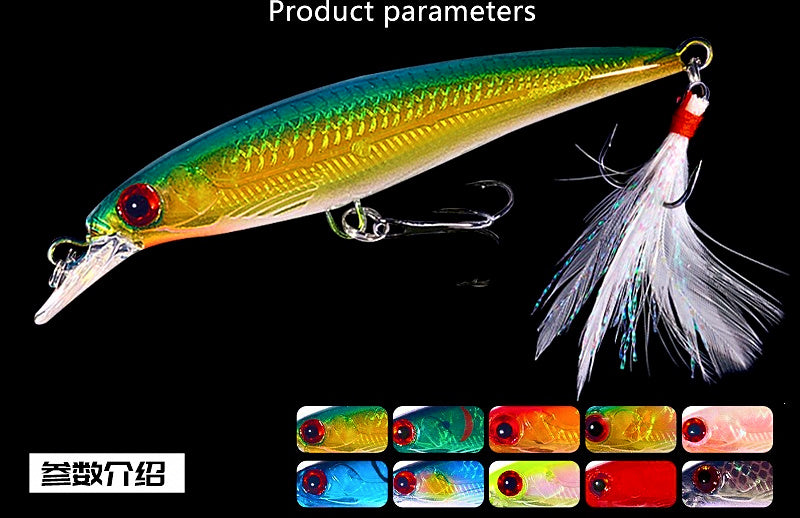 Laser Minnow Hard Bait, 9 cm (3.5 in), 7 g (0.25 oz) – product photo