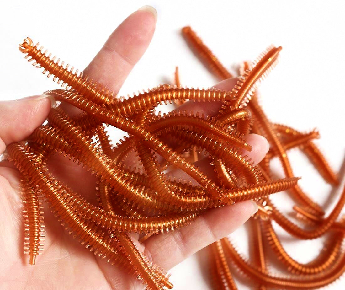 Soft Bait Sea Worm Lure, Curly Tail, 10/20/50 Pack – product photo