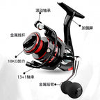 All-Metal Spinning Reel, 1000–7000 Series, EVA Knob – product photo