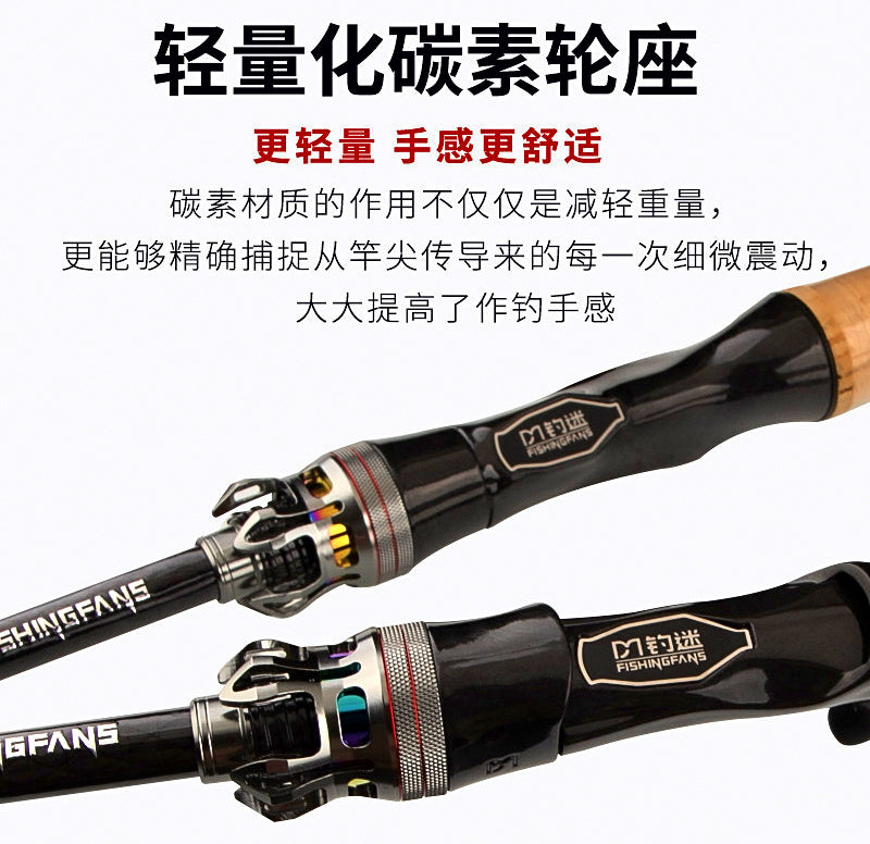 Ultralight UL Lure Rod, Fast Action Carbon, 1.56–1.83 m – product photo