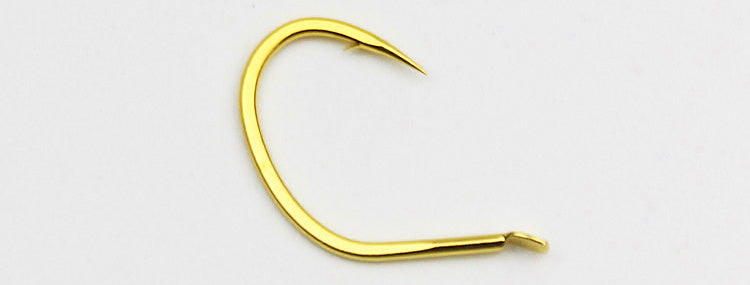 Barbed Short Shank Hooks, Gold, 50 Pack – product photo
