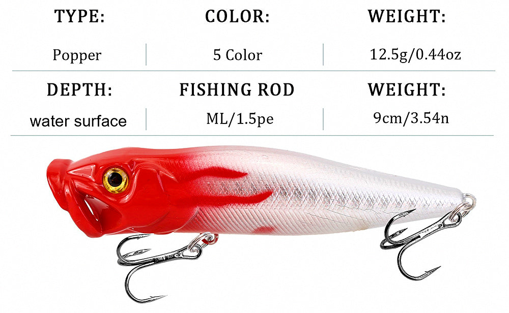 Surface Crawler Lure, 9 cm (3.5 in), 12.5 g (0.44 oz) – product photo