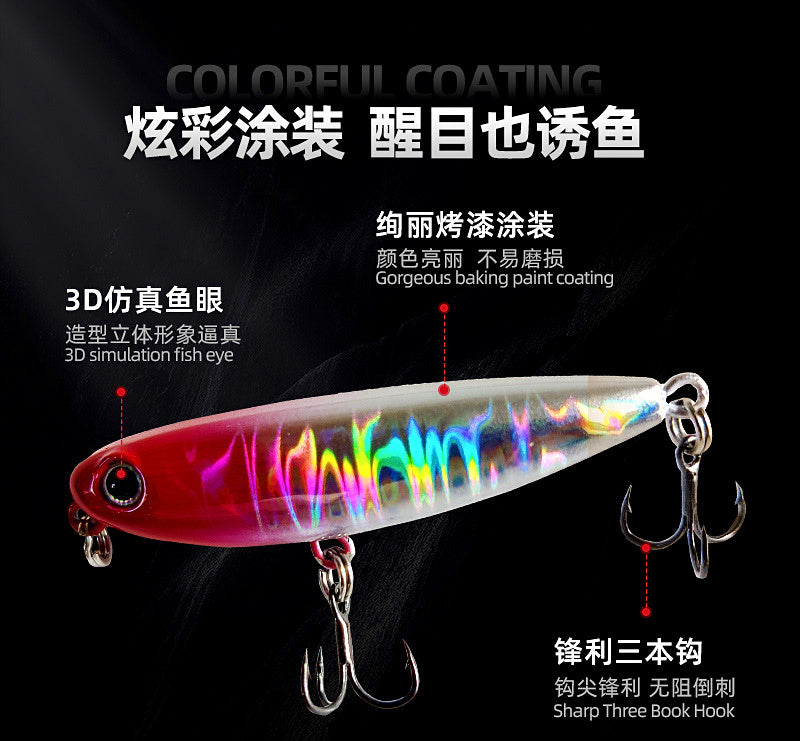 Floating Pencil Walking Topwater Lure, 2.8–6.2 g (0.1–0.22 oz) – product photo