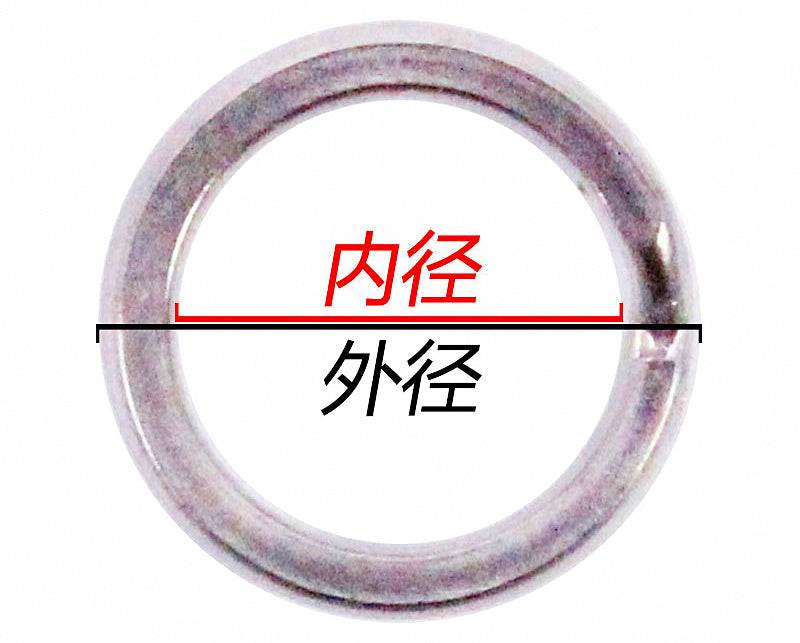 304 Stainless Flattened Split Rings, 0.5–1.6 mm Wire – product photo