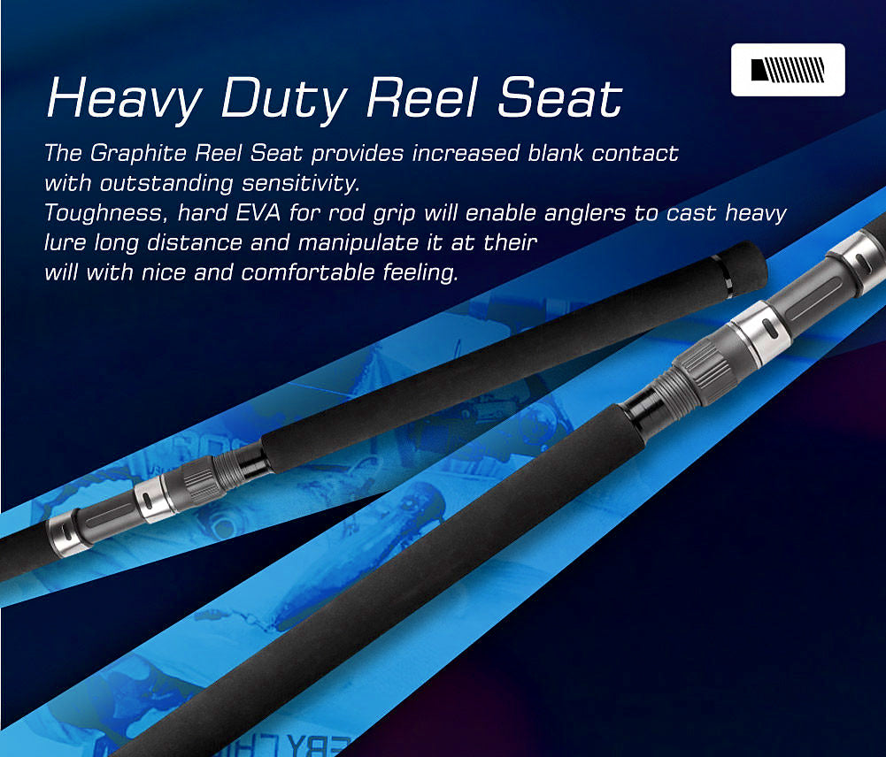 Saltwater Jig & Pencil Casting Rod, 2-Piece Carbon, 9–10 ft – product photo