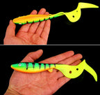 Saltwater Soft Plastic Swimbait, Curly or T-Tail, 16.5/19 cm – product photo