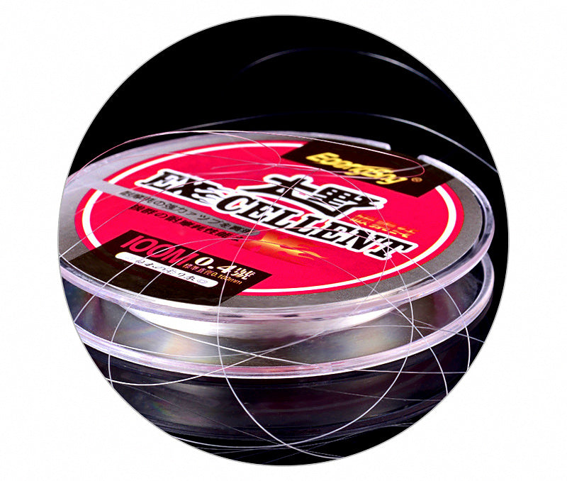 Carbon Fishing Line, 100 m (109 yd), Clear White, Japanese Size 0.4-6.0 – product photo