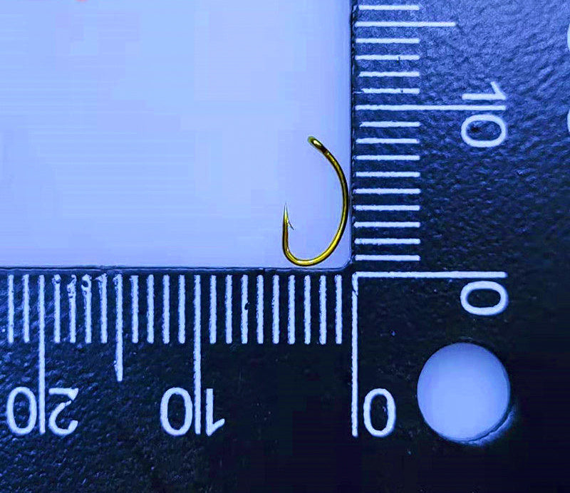 Long Shank Curved Fly Hooks, Size 10–20, 50/100 pcs – product photo