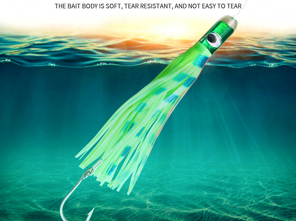 Resin Head Octopus Squid Skirt Lure, 12 in (30 cm) 169 g – product photo