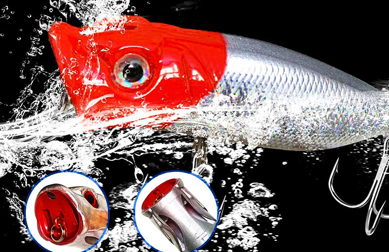 Floating Topwater Popper Lure, 7 cm (2.8 in) 12 g (0.42 oz) – product photo