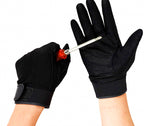 Anti-Slip Work Gloves, Hook-and-Loop Wrist, Black or Camo – product photo