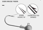 Barbed Jig Head Hooks for Soft Baits, 2–20 g (0.07–0.7 oz) – product photo