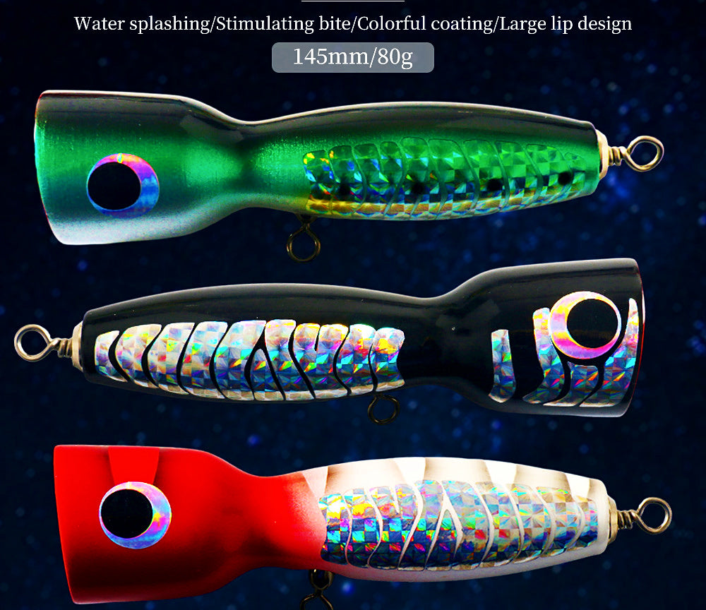 Wooden Floating Popper, 145 mm 80 g (2.8 oz) – product photo