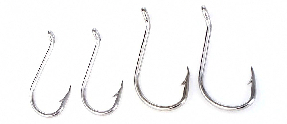 Stainless Steel Octopus Ring Hooks, Size 5/0 to 5, Bulk Pack – product photo