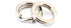 Flattened Double Split Rings, Stainless Steel, Sizes 00–8 – product photo
