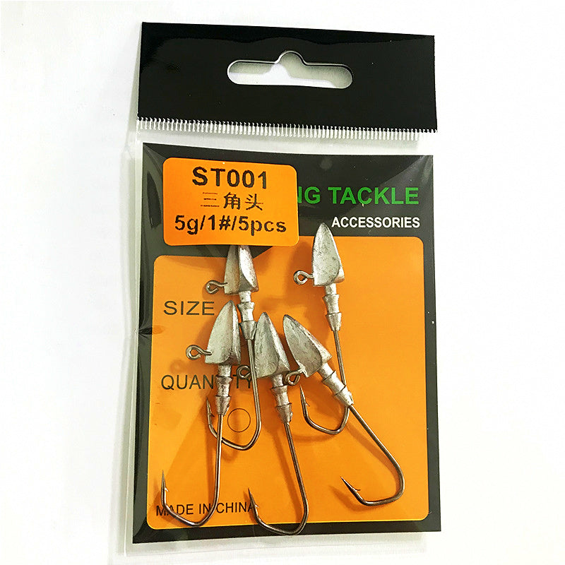 Triangle Jig Head Hooks for Soft Baits, 3.5–20 g (0.12–0.71 oz) – product photo