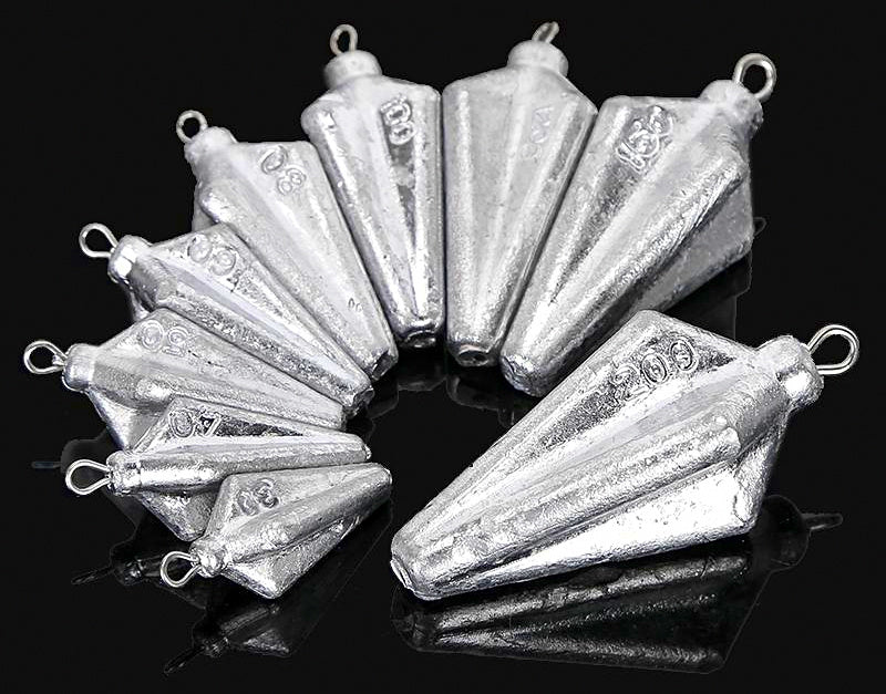 Star Fruit Sinker, Bulk Lead, 1.1–7.1 oz (30–200 g) – product photo