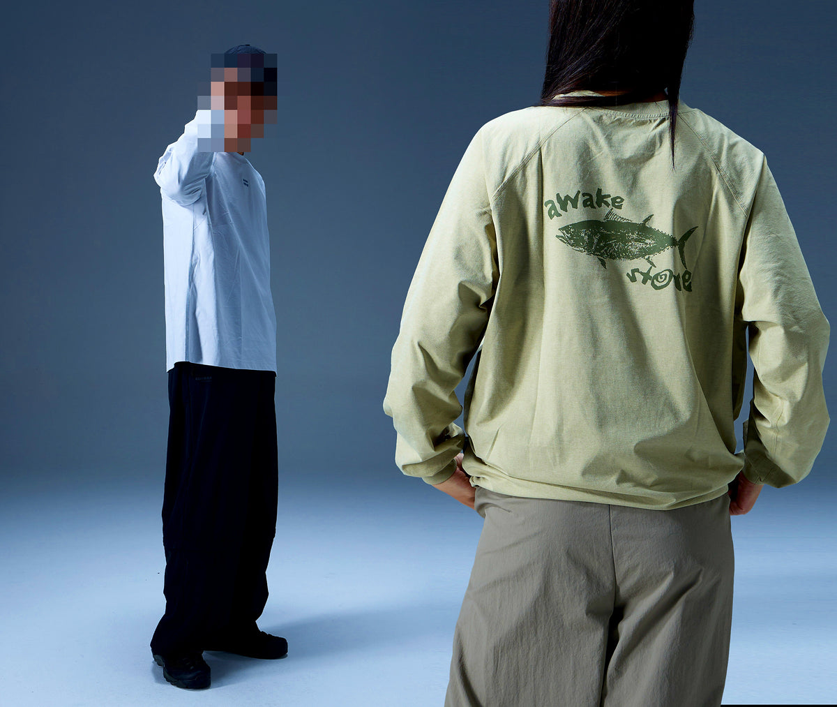 UPF 100+ Quick-Dry Long Sleeve Fishing Shirt, Crew Neck – product photo
