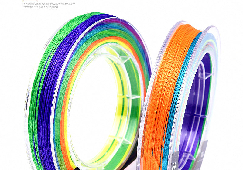9-Strand Braided PE Line, Multicolor, 100 m (109 yd) – product photo