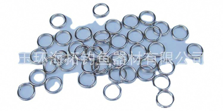 Stainless Steel Split Rings, Heavy-Duty Connectors, 6-8 mm – product photo