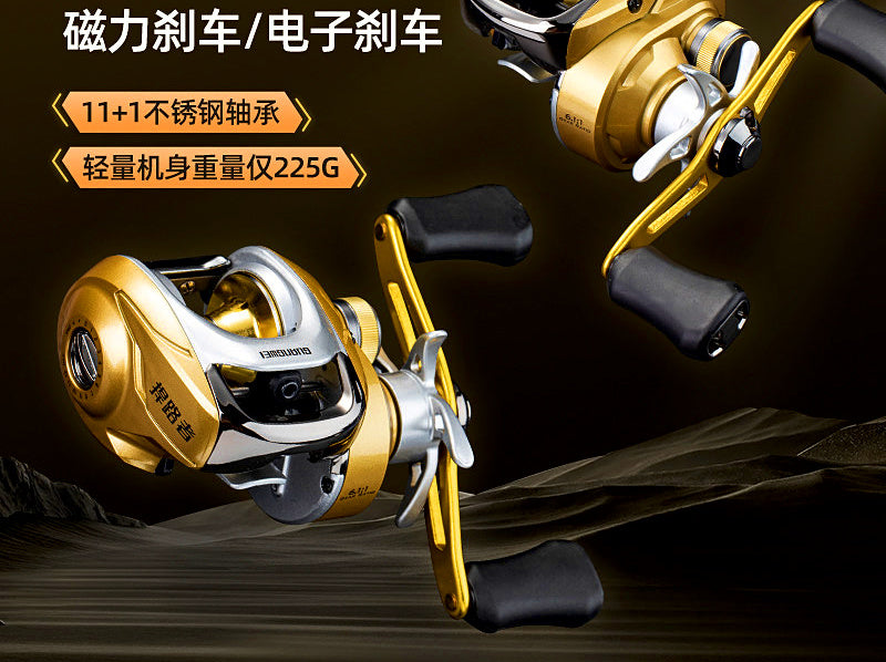 Round Baitcasting Reel, DC Brake, 6.1:1, 12 Bearings – product photo