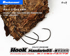 Crank Hooks, Fine Wire Black Nickel, Sizes 2 to 2/0 – product photo