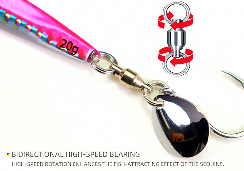 VIB Blade Bait Lure 5-Pack with Spinner Blade, 20–60 g (0.7–2.1 oz) – product photo