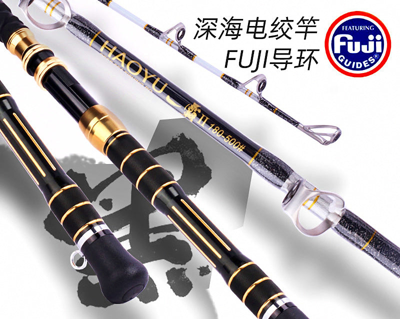 Solid Fiberglass Boat Rod for Electric Reel, 1.8–3 m (5.9–9.8 ft) – product photo