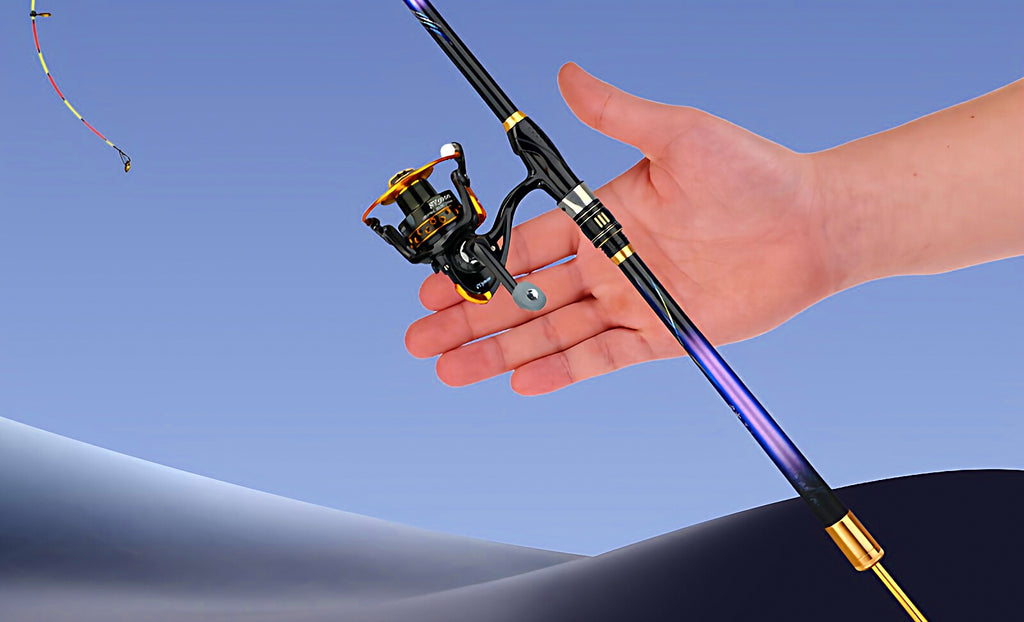Soft Action Carbon Rod & Reel Combo, 2.1–3.6 m (6.9–11.8 ft) – product photo