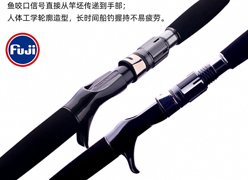 Electric Reel Jigging Rod, 1.9 m (6 ft 3 in), Solid Carbon – product photo