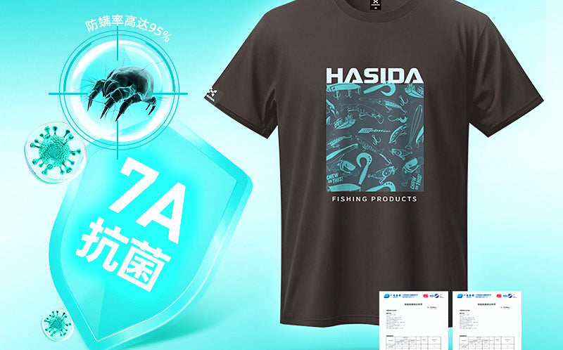 Short Sleeve Fishing T-Shirt, Lure Graphic, Unisex – product photo