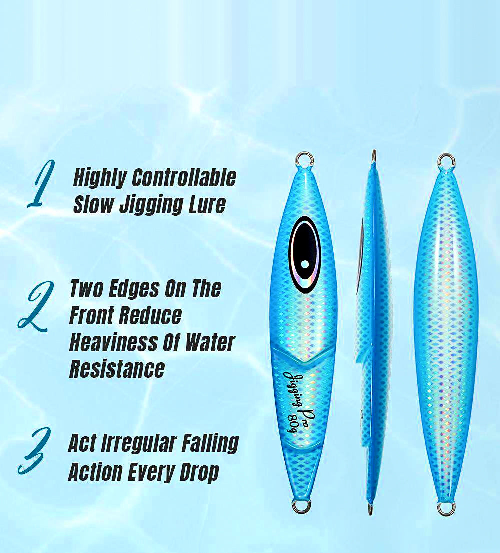 Luminous Metal Jig for Boat Fishing, 80–150 g (2.8–5.3 oz) – product photo