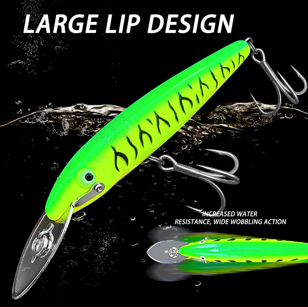 Long Lip Sinking Minnow Lure, 117 mm (4.6 in), 29 g (1 oz) – product photo
