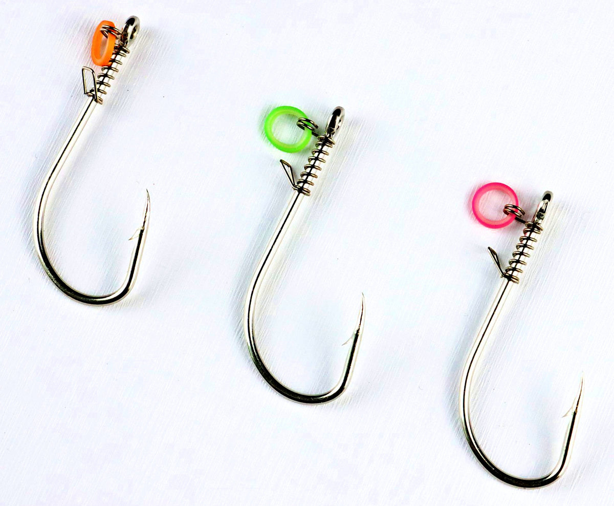 Spring Live Shrimp Hooks, Barbed White Nickel, 1/0–5/0 – product photo