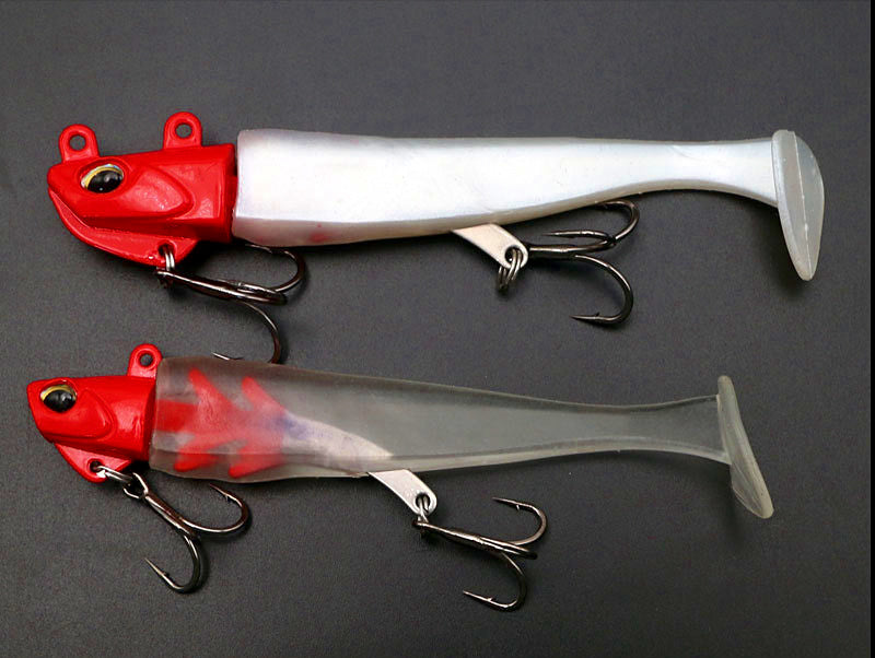 T-Tail Soft Swimbait with Lead Jig Head, 20–35 g (0.7–1.2 oz) – product photo
