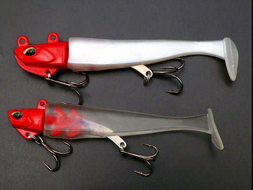 T-Tail Soft Swimbait with Lead Jig Head, 20–35 g (0.7–1.2 oz) – product photo