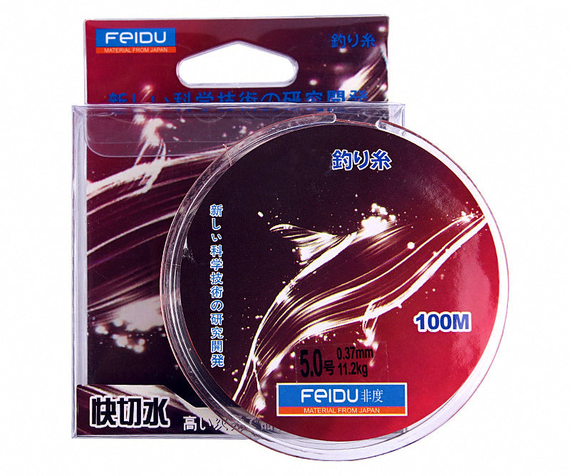 Nylon Monofilament Fishing Line, 100 m (109 yd), Sizes 0.4–10 – product photo