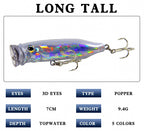 Floating Topwater Lure, 7 cm (2.8 in), 9.4 g (0.33 oz) – product photo