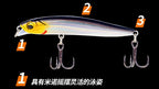 Sinking Minnow Pencil Lure, 10–15 g (0.35–0.53 oz) – product photo