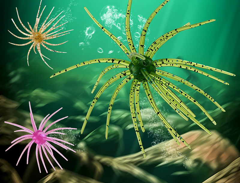 Floating Sea Urchin Soft Bait, TPE, 6.5–10.5 cm (2.6–4.1 in) – product photo