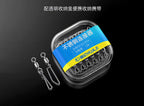 Stainless Swivel Snaps for Squid Jigs & Lures, 30 Pack – product photo