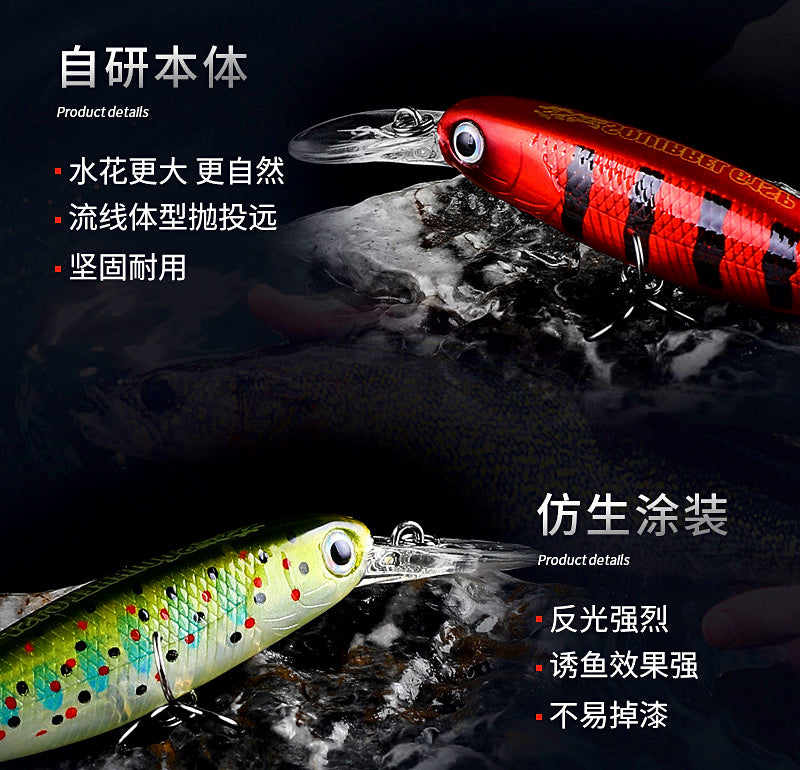 Slow Sinking Minnow Lure, 6 cm (2.4 in), 4.5 g (0.16 oz) – product photo