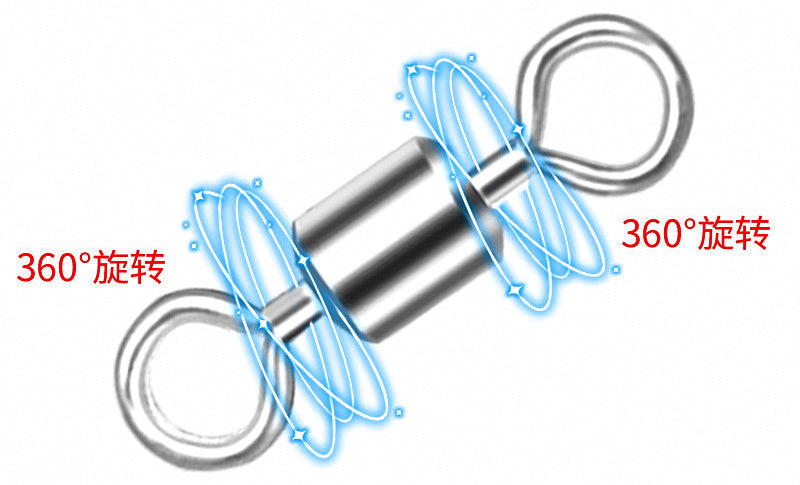 Figure 8 Fishing Swivels, Nickel Plated, Sizes 2–10 – product photo